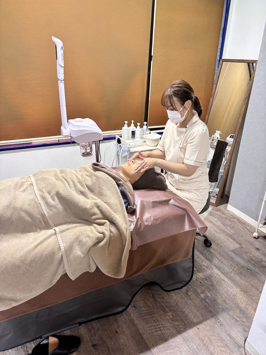 施術中のようす